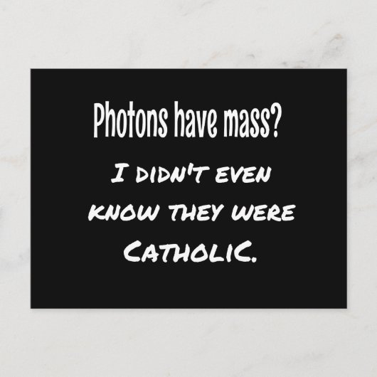 Carte Postale Photos ont MASS Funny Sarcastic Joke Science (Devant)