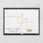 Carte Postale Photos PixDezines tableau noir/mariage merci (Dos)