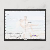 Carte Postale Photos PixDezines tableau noir/mariage merci (Dos)