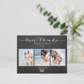 Carte Postale Photos PixDezines tableau noir/mariage merci (Debout devant)