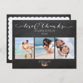 Carte Postale Photos PixDezines tableau noir/mariage merci (Devant / Derrière)