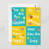 Carte Postale Phrases de motivation Typographie - Collage (Devant / Derrière)