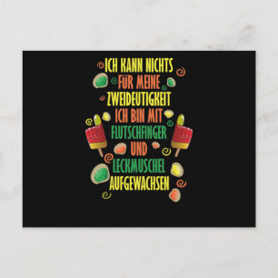 Carte Postale phrases équivoques / doigts glissants & coquille l