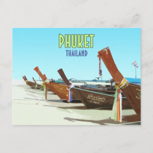 Carte Postale Phuket Thaïlande Tropical Beach Vintage