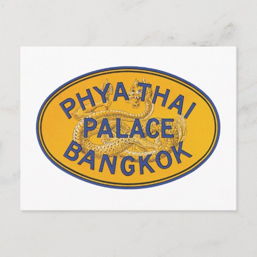 Carte Postale Phya Thai Palace Bangkok (Devant)