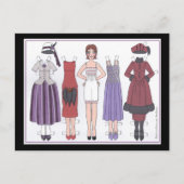 Carte Postale Phyllis, dame Art déco de la poupée en papier des  (Devant)