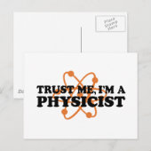 Carte Postale Physicien (Devant / Derrière)
