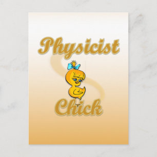 Carte Postale Physicist Chick