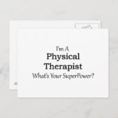 Carte Postale Physiothérapeute (Devant / Derrière)