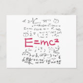 Carte Postale Physique et formules mathématiques EMC2 (Devant)