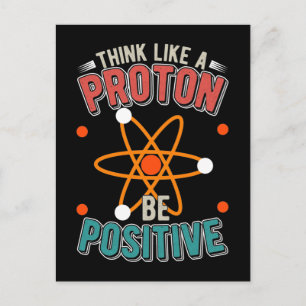 Carte Postale Physique Humour de Proton Science Nerd