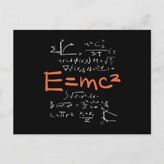 Carte Postale Physique Math Formule Enseignant Formation EMC2 (Devant)