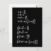 Carte Postale Physique Math Formule Étudiants Enseignant Invitat (Devant / Derrière)