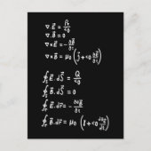 Carte Postale Physique Math Formule Étudiants Enseignant Invitat (Devant)