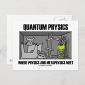 Carte Postale Physique quantique Où La Physique Et La Métaphysiq (Devant / Derrière)