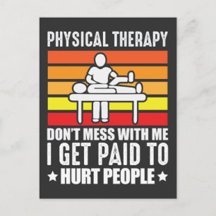 Carte Postale Physique Thérapie PT physio massage assistant