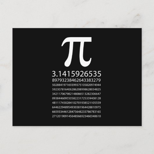 Carte Postale Pi (Devant)