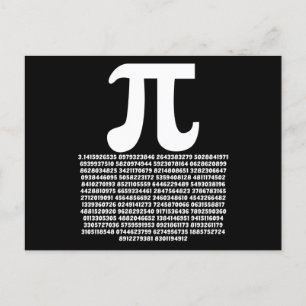 Carte Postale Pi 3.14 Math Irrationnel Nombre Math Cadeau