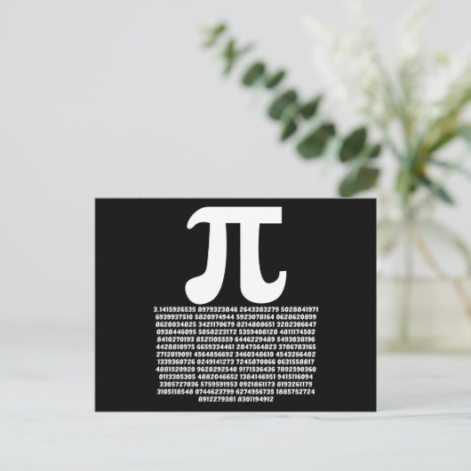 Carte Postale Pi 3.14 Math Irrationnel Numéro Math Cadeau Math (Debout devant)