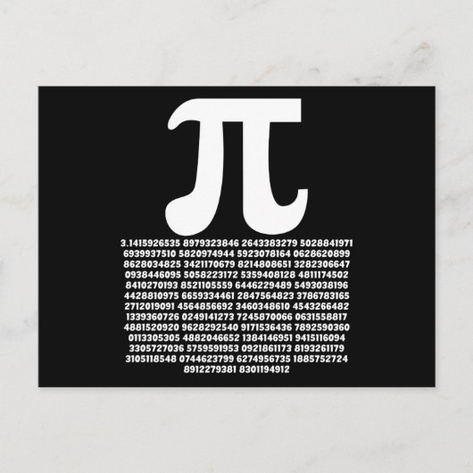 Carte Postale Pi 3.14 Math Irrationnel Numéro Math Cadeau Math (Devant)