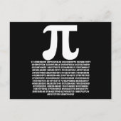 Carte Postale Pi 3.14 Nombre Irrationnel Math Cadeau Mathématiqu (Devant)