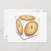 Carte Postale Pi Cubed (PIE CUBED) PI PIE CRUST (Devant / Derrière)