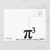 Carte Postale Pi Cubed (PIE CUBED) PI PIE CRUST (Dos)