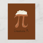 Carte postale Pi Cute Math Pi Jour Chocolat (Devant)