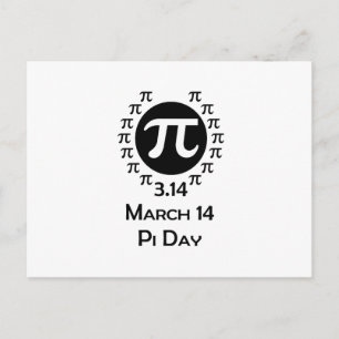Carte Postale pi day