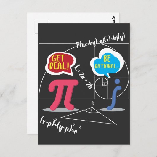 Carte Postale Pi Day 2020 Mathématiques Nerd Math Enseignant For (Devant / Derrière)