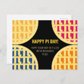 Carte Postale Pi Day "Happy Pi Day" Délicieux Pi (Devant / Derrière)