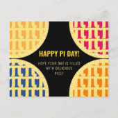 Carte Postale Pi Day "Happy Pi Day" Délicieux Pi (Devant)