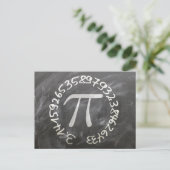 Carte Postale Pi Day PiDay Chalkboard Education (Debout devant)