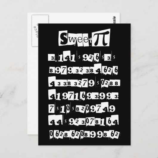 Carte Postale Pi doux (Devant / Derrière)