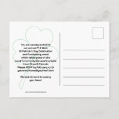 Carte postale PI ET BEER JOUR DE LA SAINT PATRICK  (Dos)