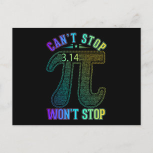 Carte Postale Pi Funny Math