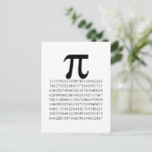 Carte Postale pi maths (Debout devant)