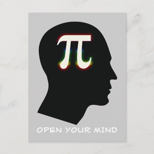Carte Postale Pi | OUVREZ VOTRE ESPRIT (Devant)