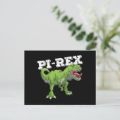 Carte Postale Pi Rex Day Dinosaure Mathématiques mathématiques (Debout devant)