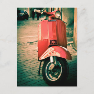 Carte Postale Piaggio Scooter en Italie