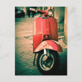 Carte Postale Piaggio Scooter en Italie (Devant)