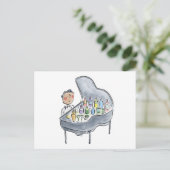 Carte Postale Pianiste Cocktail (Debout devant)