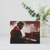 Carte Postale Pianiste de bar nocturne (Debout devant)