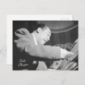 Carte Postale Pianiste de jazz Duke Ellington (Devant / Derrière)