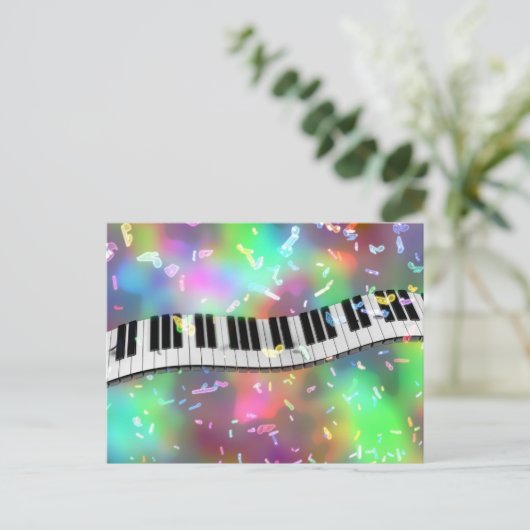 Carte Postale piano (Debout devant)