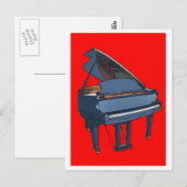 Carte Postale Piano (Devant / Derrière)
