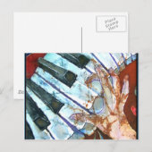 CARTE POSTALE PIANO (Devant / Derrière)