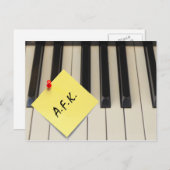 Carte postale Piano A.F.K. (Éloigné Du Clavier) (Devant / Derrière)