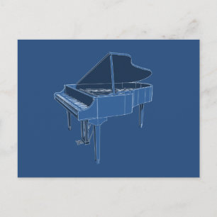 Carte Postale Piano à queue : Peinture de modèle :