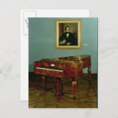Carte Postale Piano appartenant à Franz Peter Schubert (Devant / Derrière)